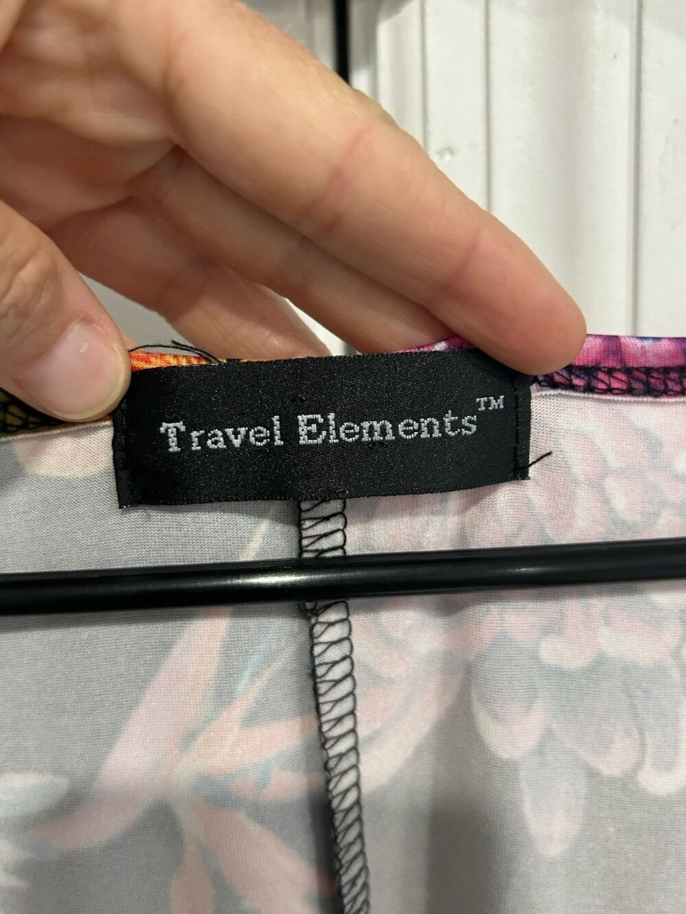 Travel Elements Large Black Floral Sleeveless Midi Dress Polyester Boho - Picture 5 of 12
